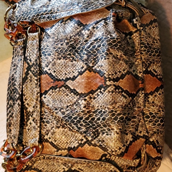 Big buddy faux snake skin purse - Picture 1 of 12